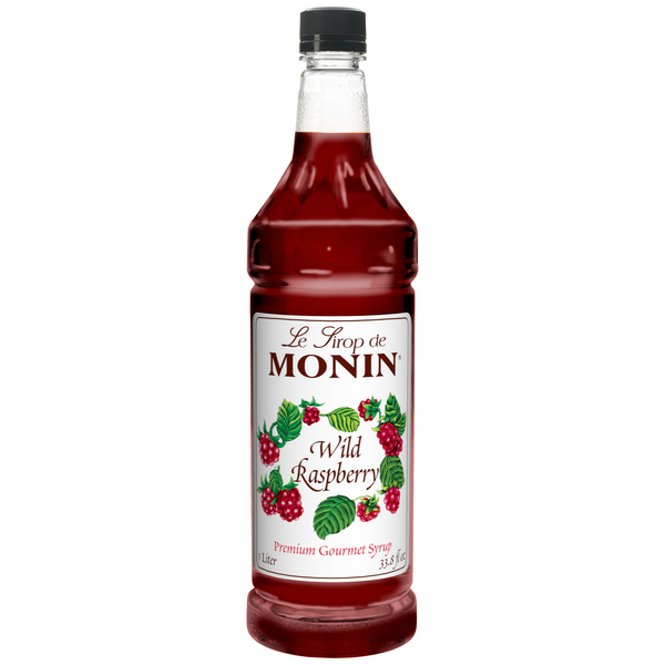 Monin Monin Wild Raspberry Syrup 1 Liter Bottle, PK4 M-FR136F